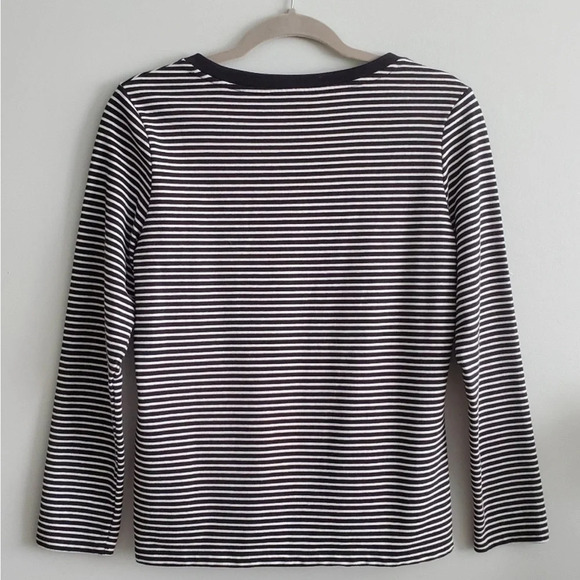 Tommy Hilfiger Size Small Crew  Neck Sweater Blue + White Stripe - Picture 3 of 3